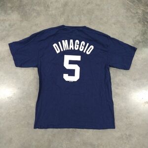 Joe DiMaggio Majestic Blue Baseball Jersey Classic Design XL Measurements